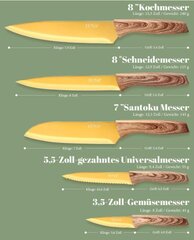 Kööginoa komplekt Euna, 5 tk цена и информация | Ножи и аксессуары для них | kaup24.ee