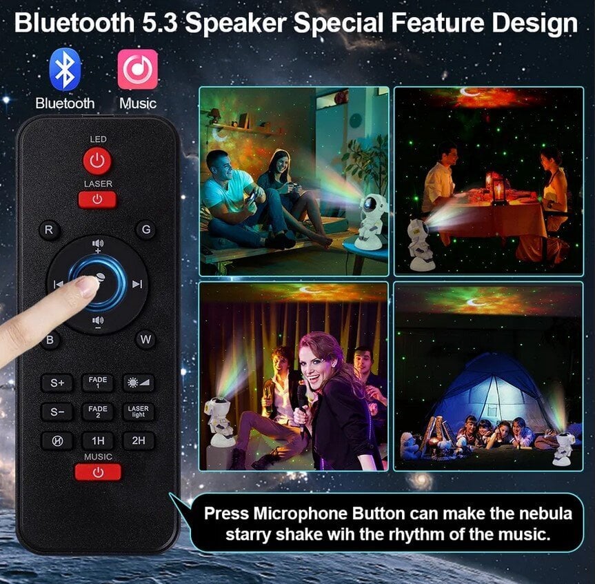 Bluetooth kõlariga projektor hind ja info | Peokaunistused | kaup24.ee