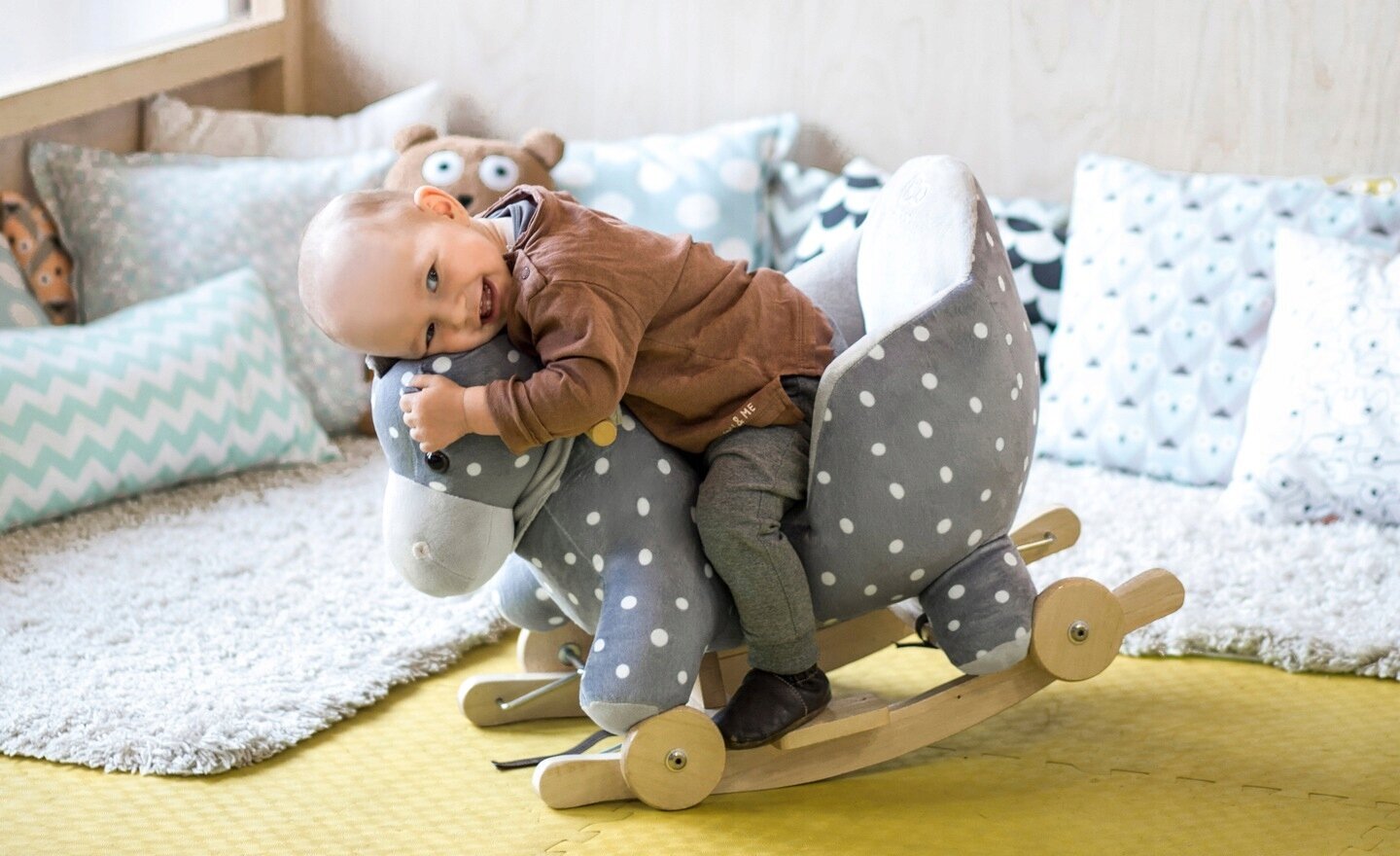 Pehme kiiktool Kinderkraft Rocking Horse цена и информация | Imikute mänguasjad | kaup24.ee