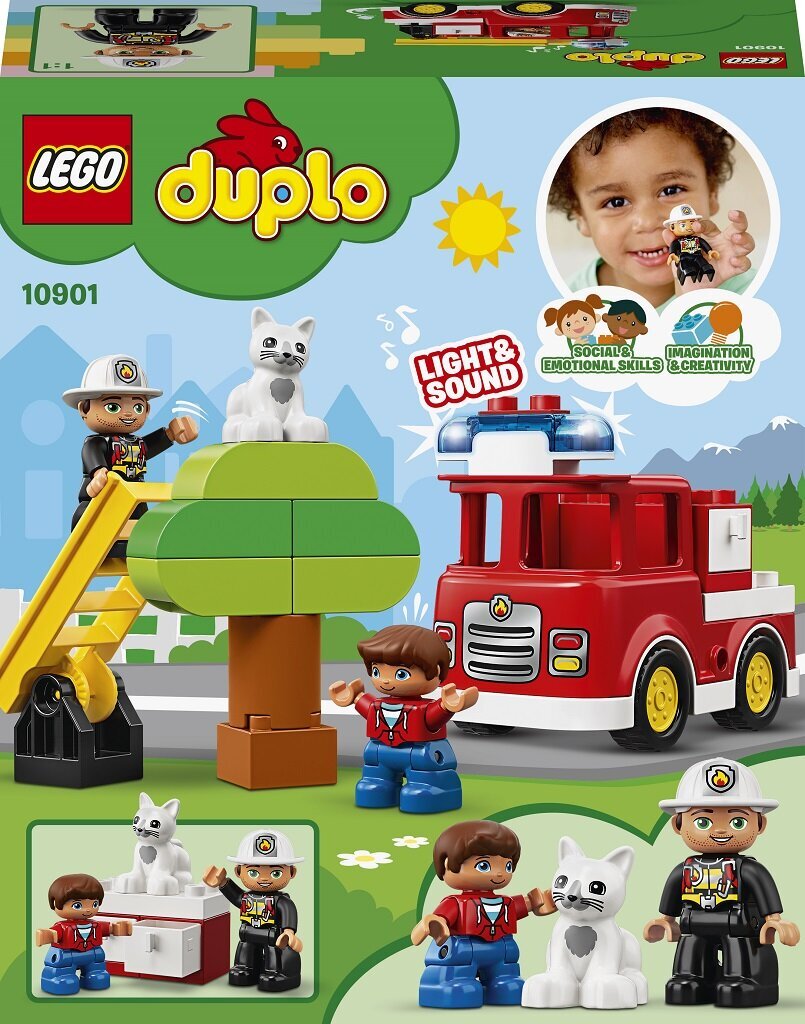 10901 LEGO® DUPLO Tuletõrjeauto hind ja info | Klotsid ja konstruktorid | kaup24.ee