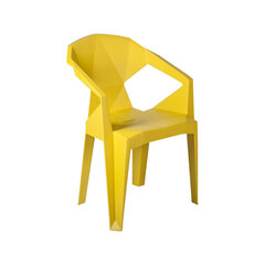 Plastikust t0ool Muze, kollane цена и информация | Садовые стулья, кресла, пуфы | kaup24.ee