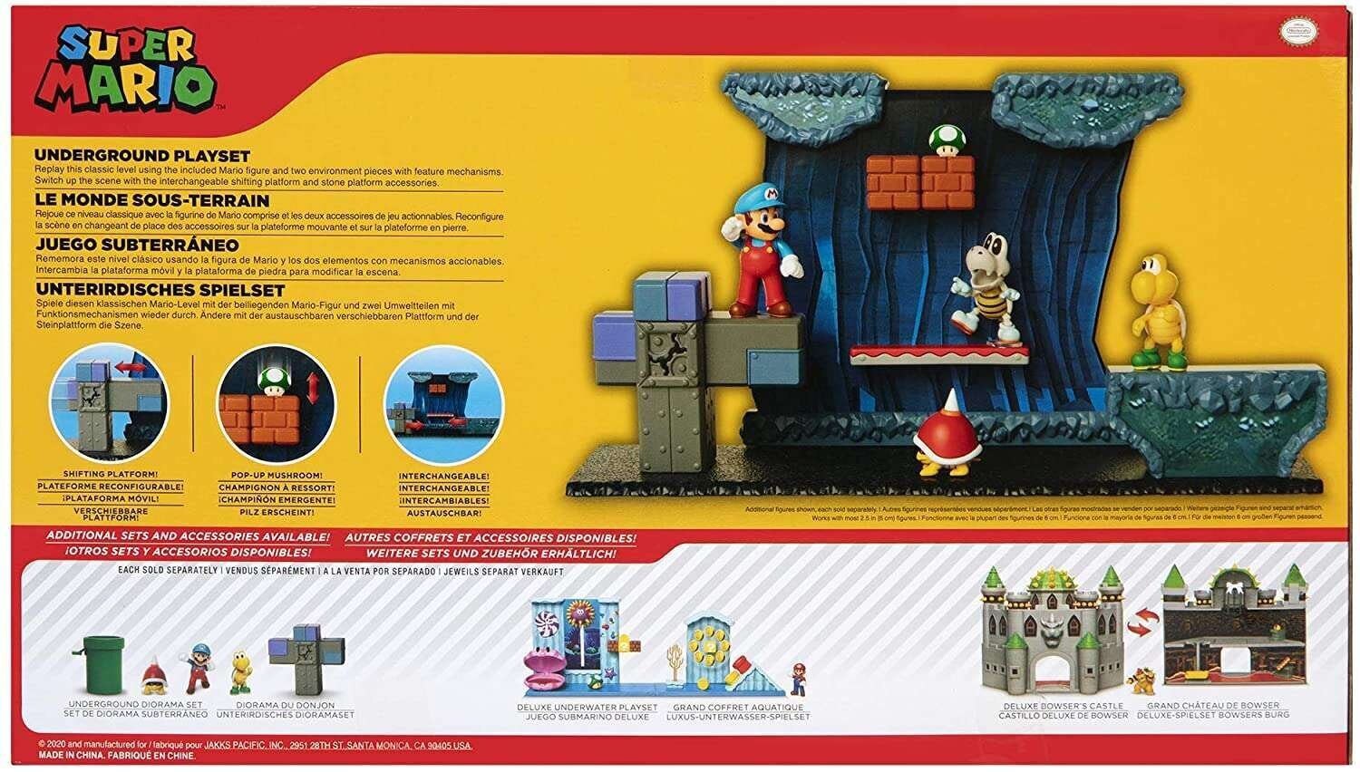 Underground komplekt Super Mario figuuriga hind ja info | Poiste mänguasjad | kaup24.ee