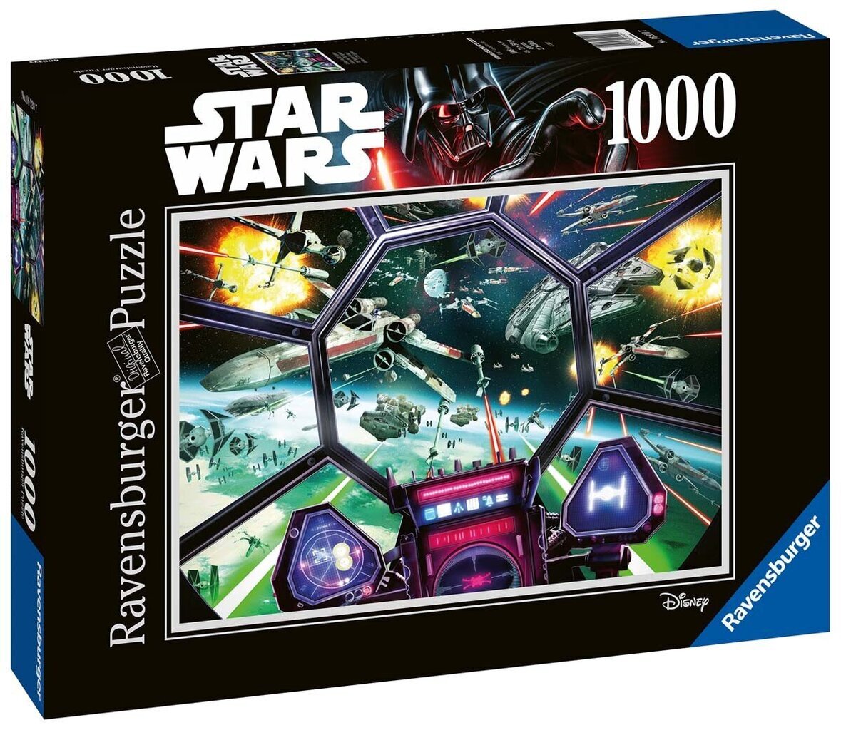 Ravensburgeri mõistatus Tähesõjad: Tie Fighter Cockpit 1000p 16920 цена и информация | Pusled | kaup24.ee