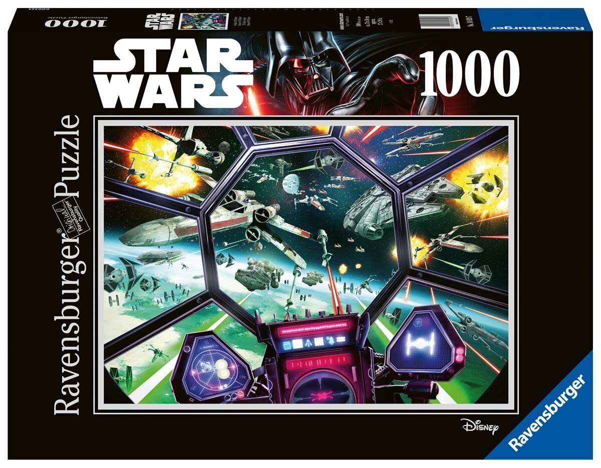 Ravensburgeri mõistatus Tähesõjad: Tie Fighter Cockpit 1000p 16920 hind ja info | Pusled | kaup24.ee