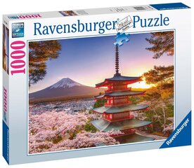 Ravensburger Puzzle Fuji Cherry Blossom View 1000pc 17090 цена и информация | Пазлы | kaup24.ee