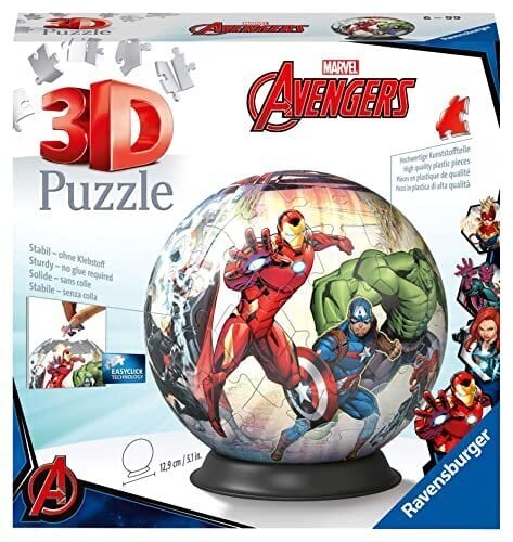 3D pusle Ravensburger, Marvel Avengers цена и информация | Poiste mänguasjad | kaup24.ee