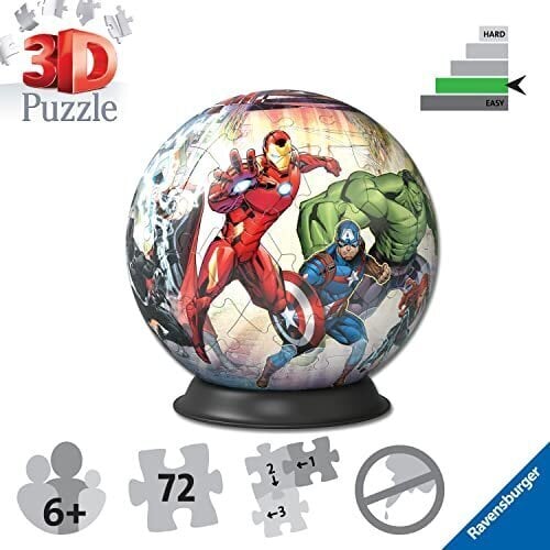 3D pusle Ravensburger, Marvel Avengers цена и информация | Poiste mänguasjad | kaup24.ee