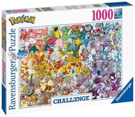 Pusle Ravensburger Challenge Pokemon, 1000 tk hind ja info | Pusled | kaup24.ee