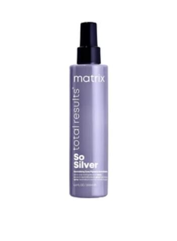 Juukseid helendav toonik Matrix Total Results So Silver Toning Spray, 200 ml hind ja info | Maskid, õlid, seerumid | kaup24.ee