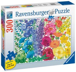 Ravensburgeri mõistatus lilleline vikerkaar 300plf 17129 hind ja info | Pusled | kaup24.ee