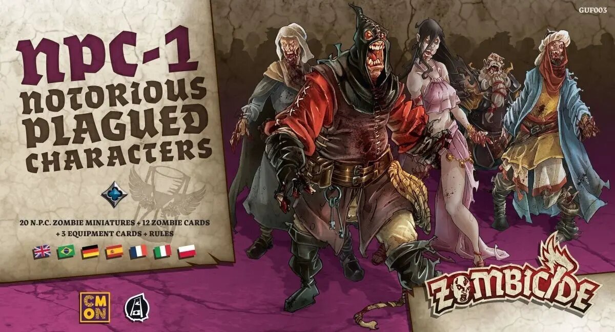 Mäng Portal Games Zombicide: NPC-1 - Notorious Plagued Characters, ENG цена и информация | Lauamängud ja mõistatused | kaup24.ee