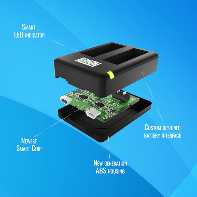 Akulaadija Newell Dual USB Charger GoPro Hero9 AHDBT901 цена и информация | Akud videokaameratele | kaup24.ee