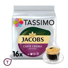 Kohvikapslid Tassimo Jacobs Caffe Crema Intenso XL, 16tk цена и информация | Кофе, какао | kaup24.ee