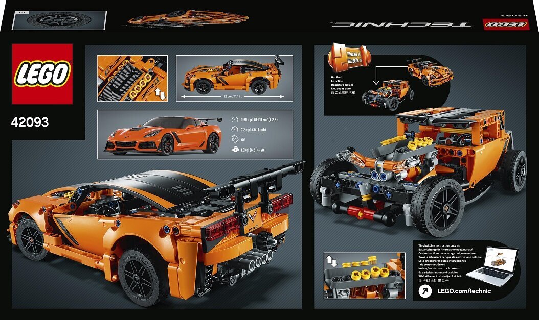 42093 LEGO® Technic Chevrolet Corvette ZR1 hind ja info | Klotsid ja konstruktorid | kaup24.ee