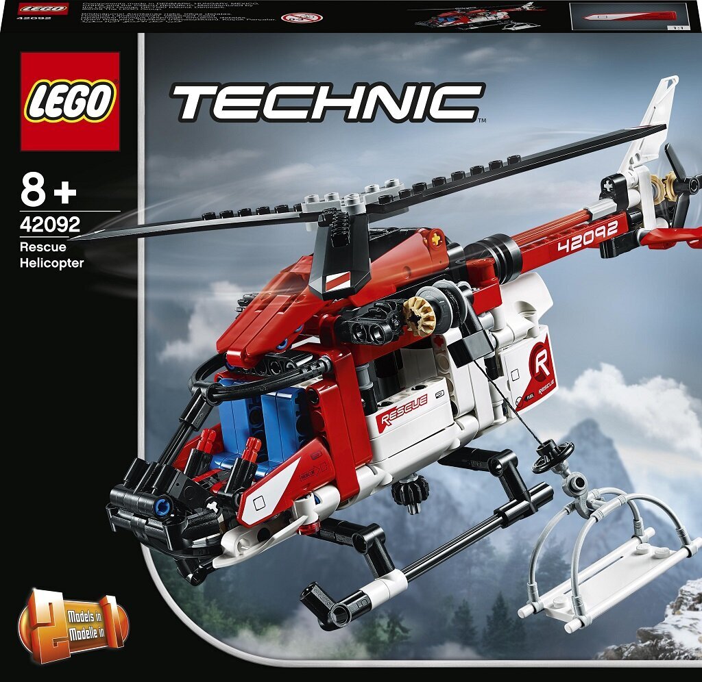 42092 LEGO® Technic PPäästehelikopter hind ja info | Klotsid ja konstruktorid | kaup24.ee