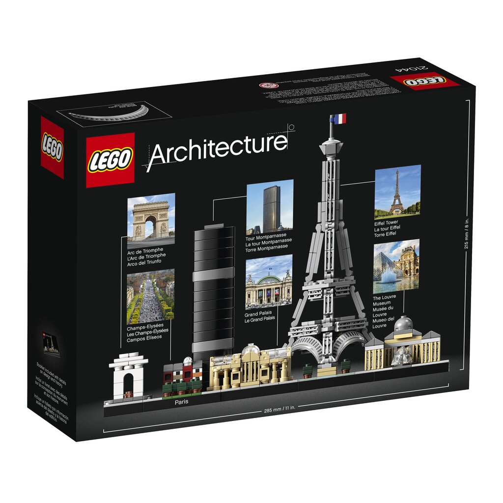 21044 LEGO® Architecture Paris цена и информация | Klotsid ja konstruktorid | kaup24.ee