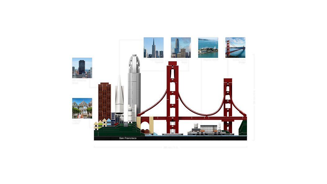 21043 LEGO® Architecture San Francisco hind ja info | Klotsid ja konstruktorid | kaup24.ee