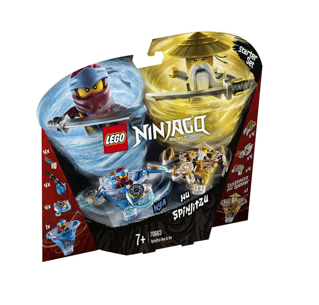 70663 LEGO® NINJAGO Spinjitzu Nya ja Wu hind ja info | Klotsid ja konstruktorid | kaup24.ee