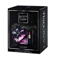 Набор косметики Lancome La Nuit Tresor: парфюмированная вода EDP, 50 мл + губная помада L' Absolu Rouge Matte 505 Attrape Coeur + тушь Hypnose Drama Excessive Black, 2 мл цена и информация | Тушь, средства для роста ресниц, тени для век, карандаши для глаз | kaup24.ee