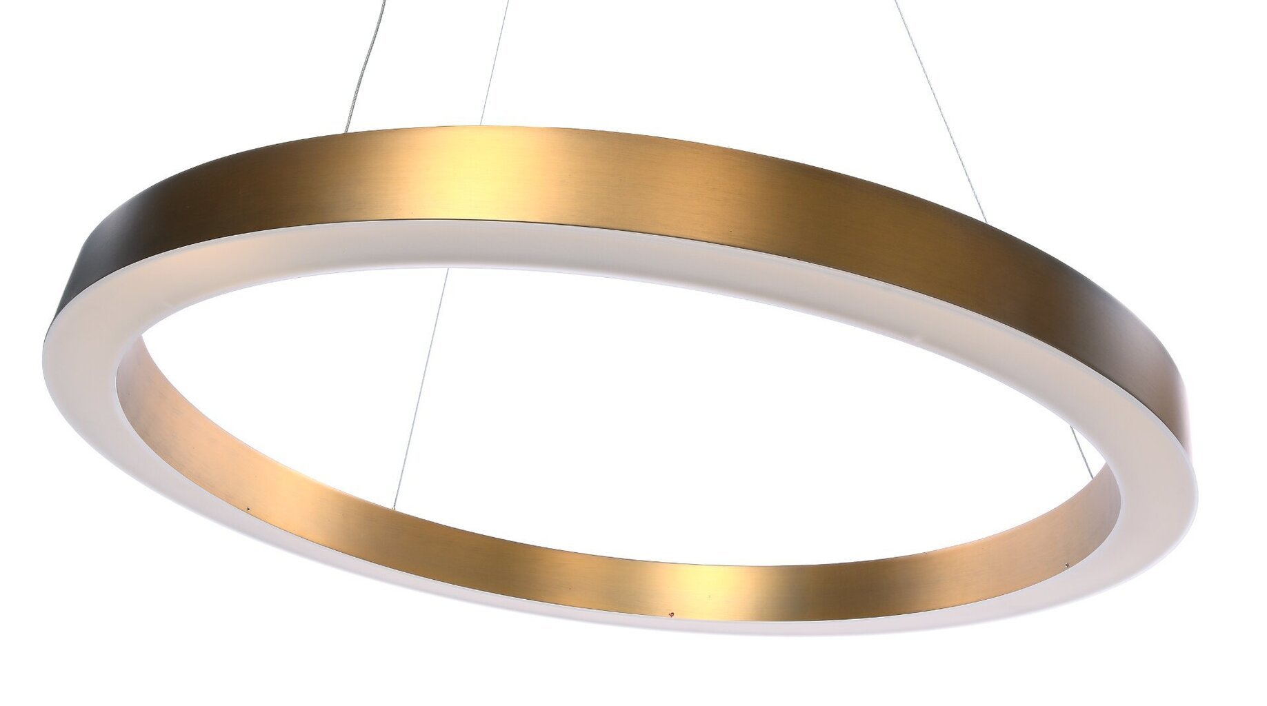 HANGING LAMP RING LED XL DIA.80CM STEEL BRASS ACRYL hind ja info | Rippvalgustid | kaup24.ee