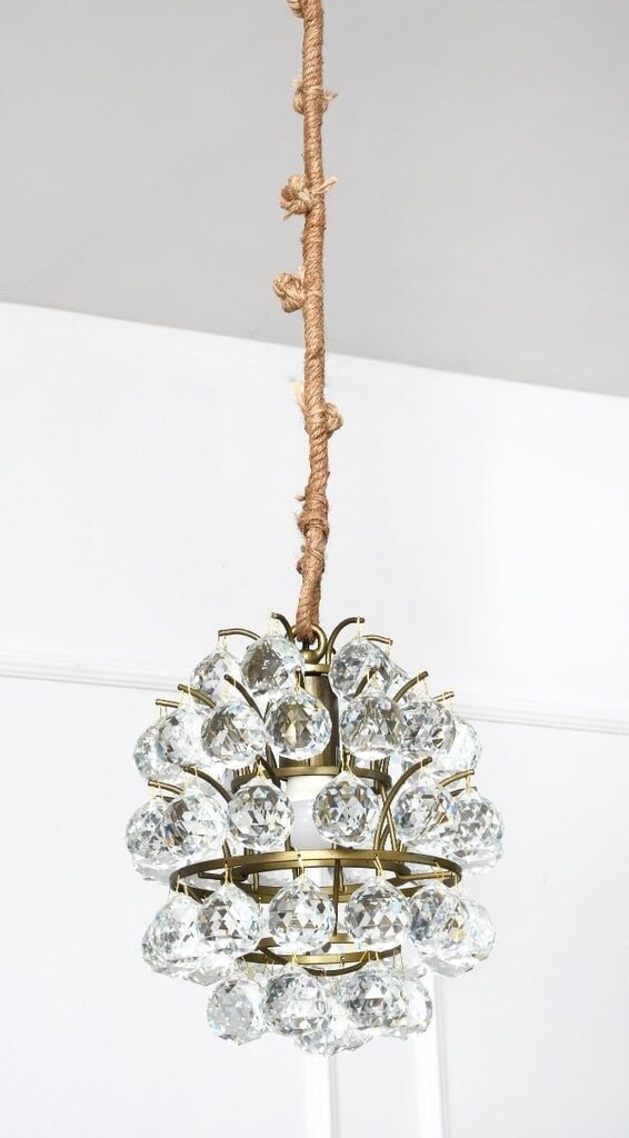 HANGING LAMP SARA 27X27X190CM CRYSTAL цена и информация | Rippvalgustid | kaup24.ee