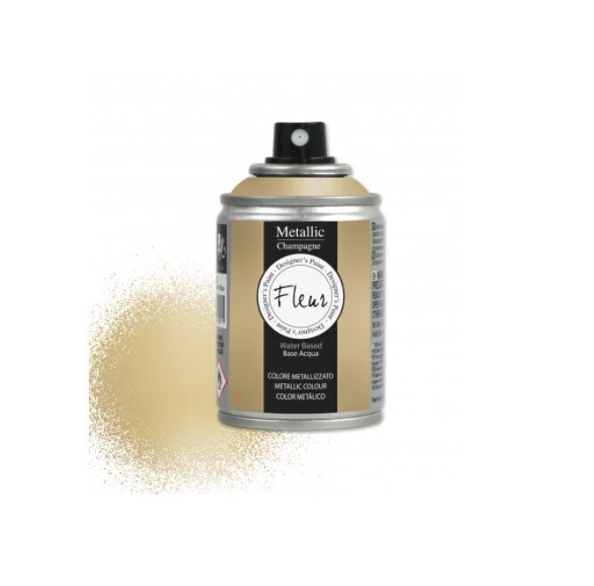 Metalliefektiga aerosoolvärv Fleur, 100ml, Champagne hind ja info | Kunstitarbed, voolimise tarvikud | kaup24.ee