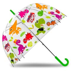 Детский прозрачный автоматический зонт "Динозавр" Ø70 см цена и информация | Аксессуары для детей | kaup24.ee