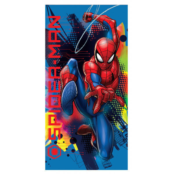 Laste rätik Spider-man, 137 x 70 cm цена и информация | Rätikud, saunalinad | kaup24.ee