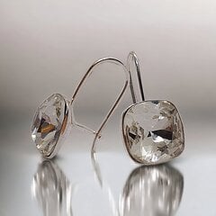 Серьги-кольца из серебра 925 пробы с кристаллами, I.L.U.S цена и информация | Серьги | kaup24.ee