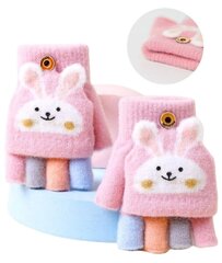 Перчатки детские зимние S10, розовые цена и информация | Шапки, перчатки, шарфы для девочек | kaup24.ee