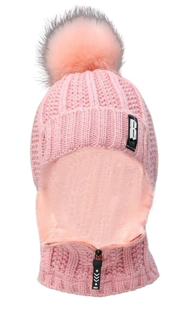 Talvemüts naistele S112, roosa цена и информация | Naiste mütsid ja peapaelad | kaup24.ee