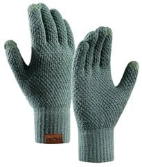 Мужские зимние перчатки S99, зеленые цена и информация | Мужские шарфы, шапки, перчатки | kaup24.ee