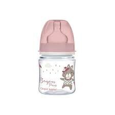 Laia kaelaga pudel Canpol Easystart Bonjour Paris, roosa, 120ml hind ja info | Lutipudelid ja aksessuaarid | kaup24.ee