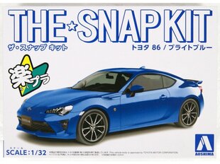 Aoshima - The Snap Kit TOYOTA 86 (Bright Blue), 1/32, 05754 цена и информация | Конструкторы и кубики | kaup24.ee