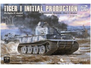 Border Model - Tiger I Initial Production s.Pz.Abt.502 Leningrad Region 1942/43 Winter, 1/35, BT-014 цена и информация | Конструкторы и кубики | kaup24.ee