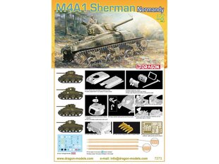 Dragon - M4A1 Sherman (Normandy), 1/72, 7273 hind ja info | Klotsid ja konstruktorid | kaup24.ee