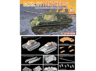 Dragon - Sd.Kfz. 171 Panther G Late Production w/Air Defense Armor, 1/72, 7696 hind ja info | Klotsid ja konstruktorid | kaup24.ee