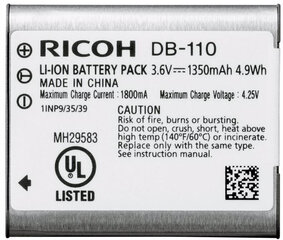 Ricoh DB-110 OTH (37838) hind ja info | Ricoh Mobiiltelefonid, foto-, videokaamerad | kaup24.ee