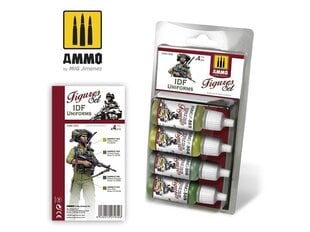 Набор акриловых красок красок Ammo, IDF uniforms, 7030 цена и информация | Принадлежности для рисования, лепки | kaup24.ee