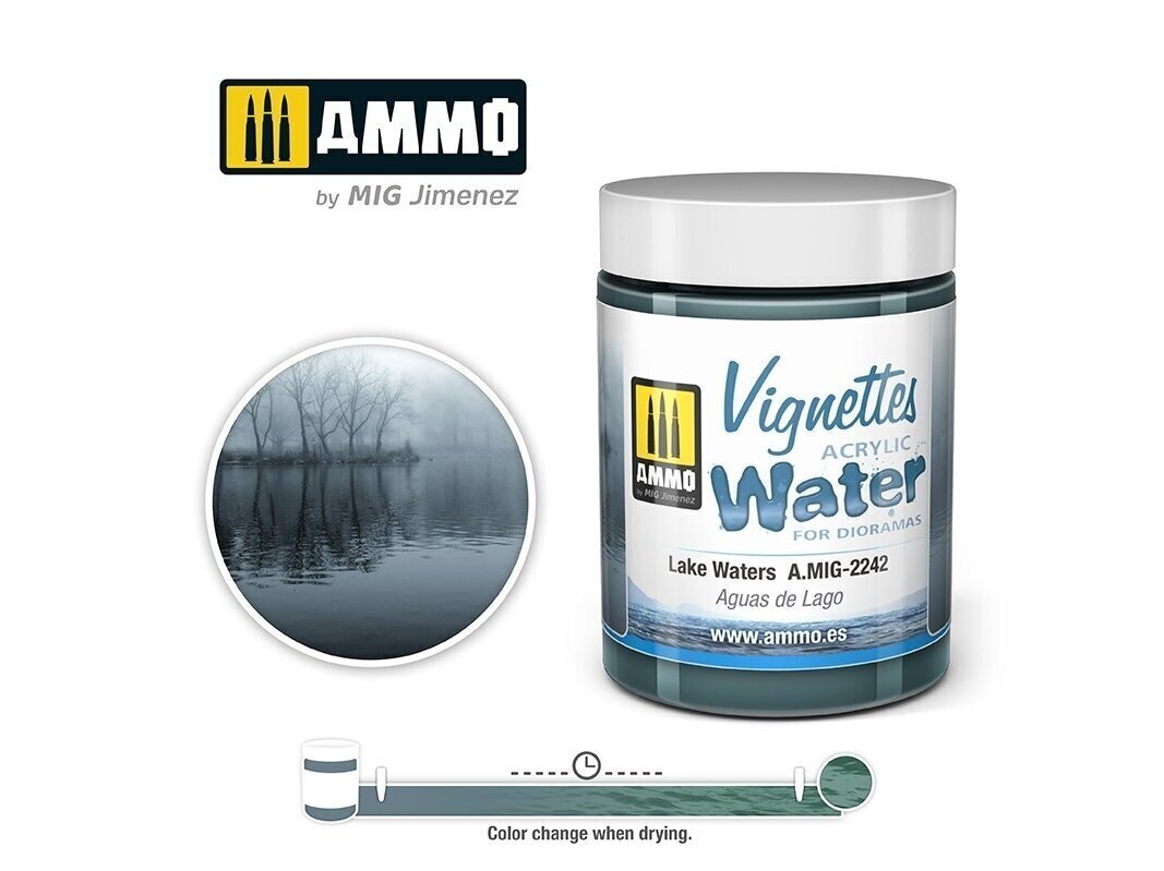 Akrüülvesi Ammo, Lake waters, 100ml, 2242 цена и информация | Kunstitarbed, voolimise tarvikud | kaup24.ee