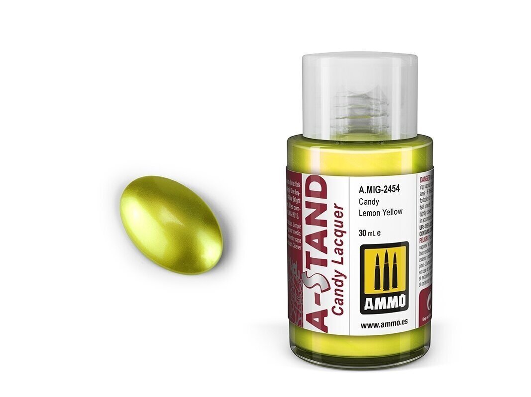 Värv Ammo Mig A-Stand Candy Lemon Yellow 2454, 30 ml hind ja info | Kunstitarbed, voolimise tarvikud | kaup24.ee