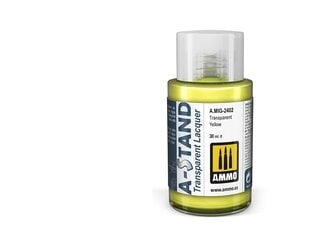 Краска Ammo Mig A-Stand Transparent Yellow 2402, 30 мл цена и информация | Принадлежности для рисования, лепки | kaup24.ee