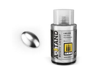 Краска Ammo Mig A-Stand High Shine Plus Aluminium 2324, 30 мл kaina ir informacija | Принадлежности для рисования, лепки | kaup24.ee