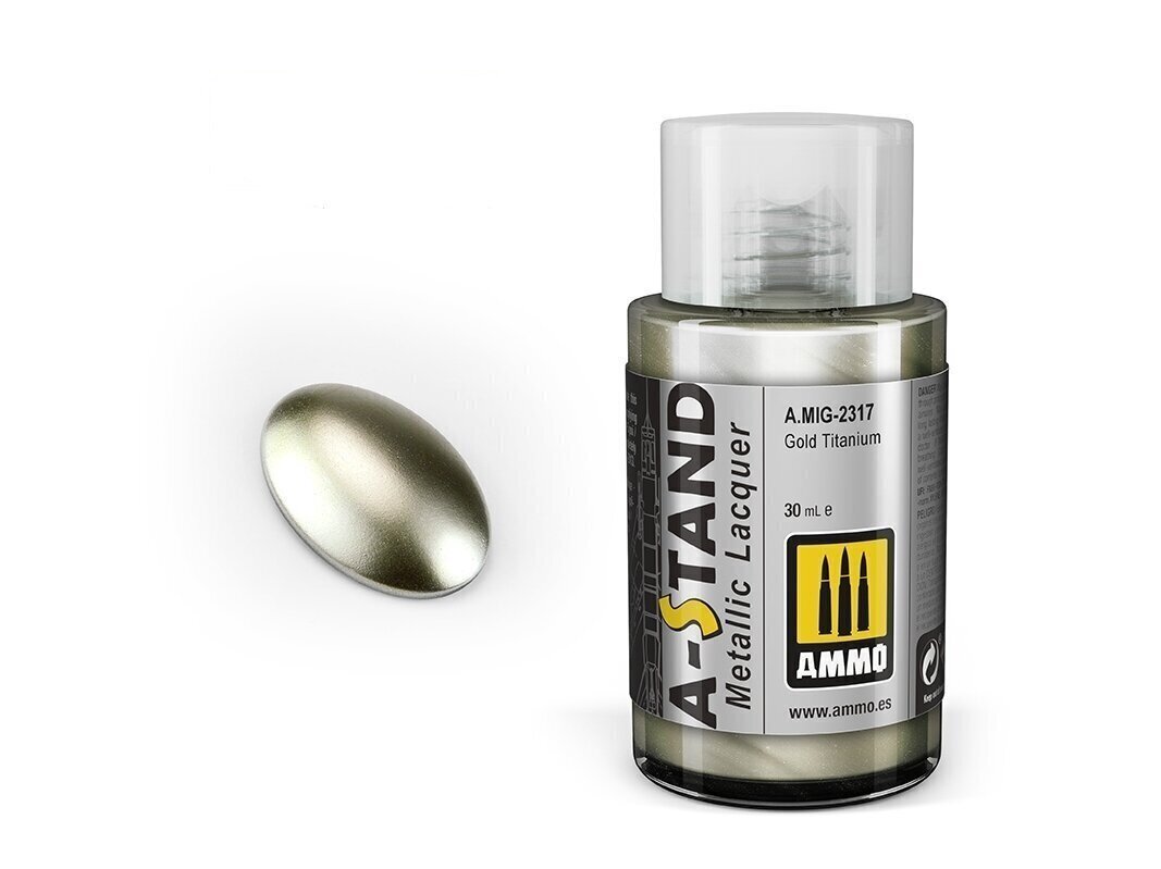 Värv Ammo Mig A-Stand Gold Titanium 2317, 30 ml цена и информация | Kunstitarbed, voolimise tarvikud | kaup24.ee