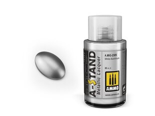 Краска Ammo Mig A-Stand White Aluminium 2305, 30 мл цена и информация | Принадлежности для рисования, лепки | kaup24.ee