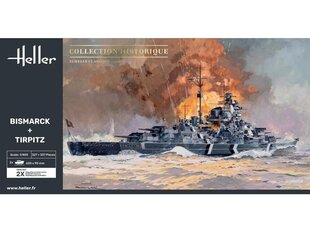Heller - Bismarck + Tirpitz Twinset, 1/400, 85078 hind ja info | Klotsid ja konstruktorid | kaup24.ee