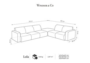 Диван Windsor & Co Lola, бежевый цвет цена и информация | Диваны | kaup24.ee