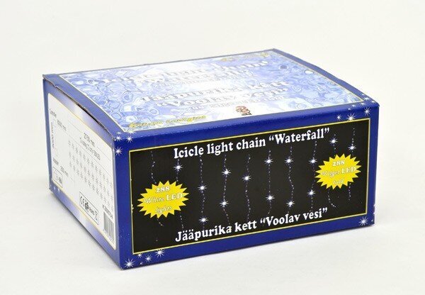 Jääpurika kett Voolav Vesi 288 LED tulega, 2,75x0,75m hind ja info | Jõulutuled | kaup24.ee