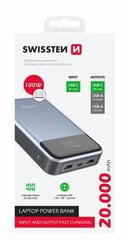 Swissten Black Core Premium Recovery Power Bank 2.1A / USB / USB-C / 20000 mAh Черный цена и информация | Зарядные устройства Power bank | kaup24.ee