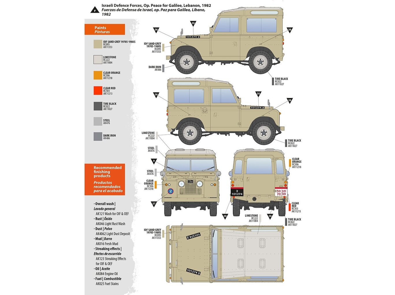 Mudelikomplekt AK Interactive, Land Rover 88 Series IIA Station Wagon, 1/35, AK35013 hind ja info | Klotsid ja konstruktorid | kaup24.ee